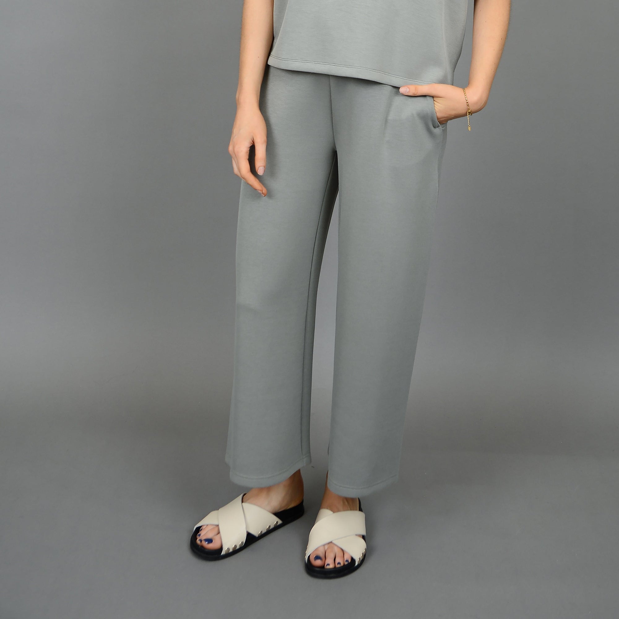 RD Sage / XS Second Skin Victoria Soft Knit Cropped Pants