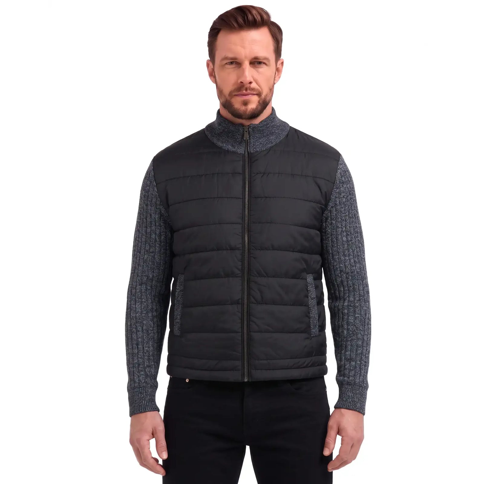 Report Collection Hybrid Knit Sweater Jacket