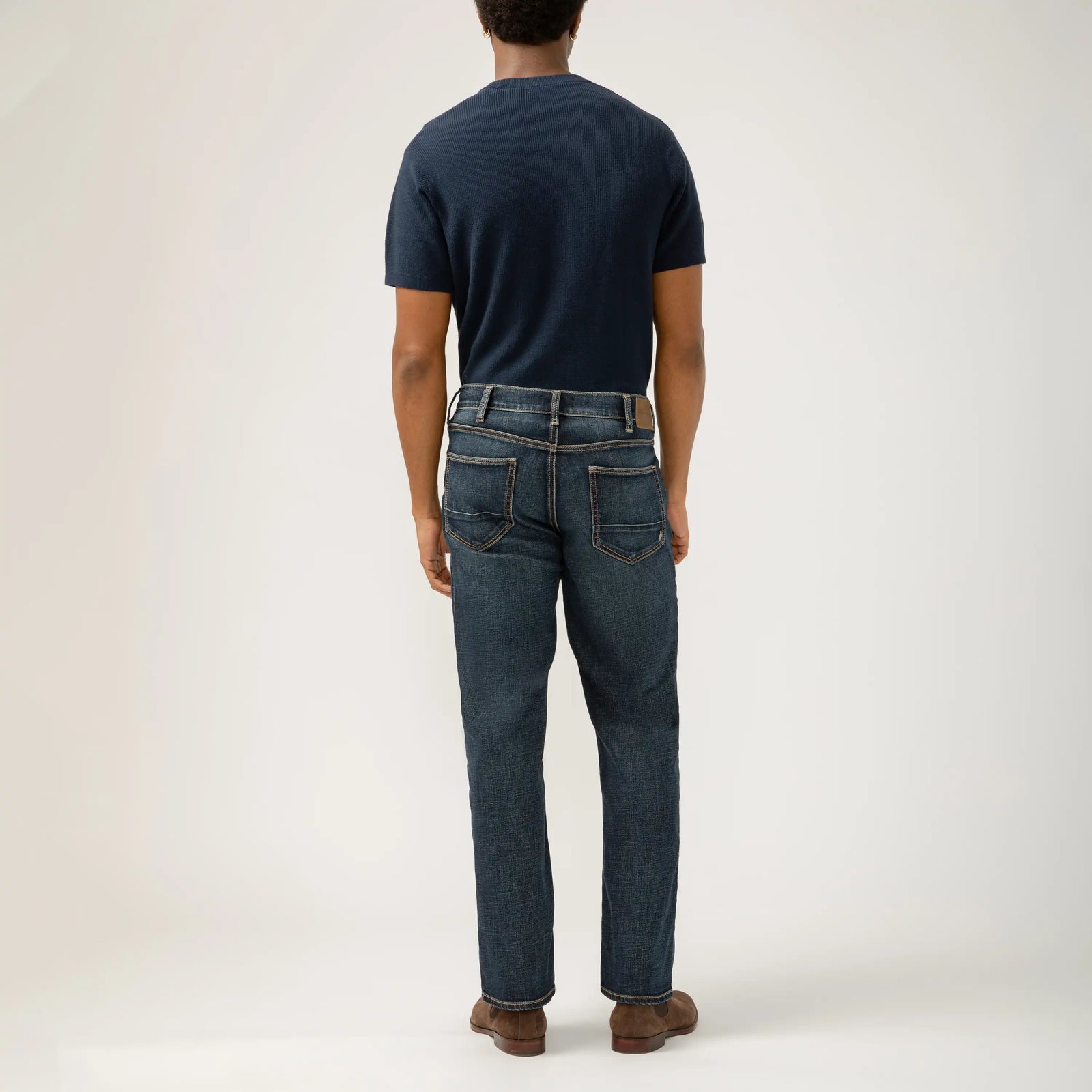 Silver Grayson Straight Denim in Indigo