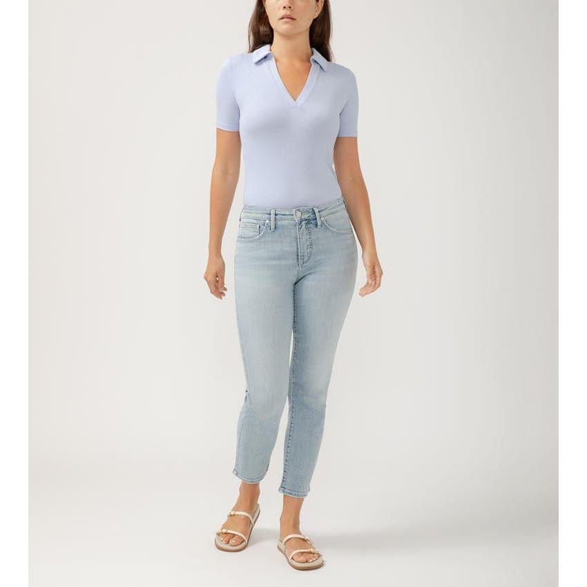 Silver Jeans Silver Isbister High Rise Ankle Straight Indigo