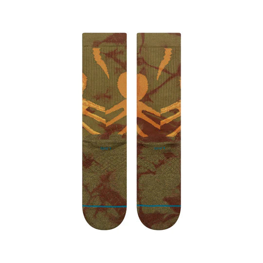 Stance Face Hugger Crew Sock with Xenomorph graphics and mid-weight cushioning.