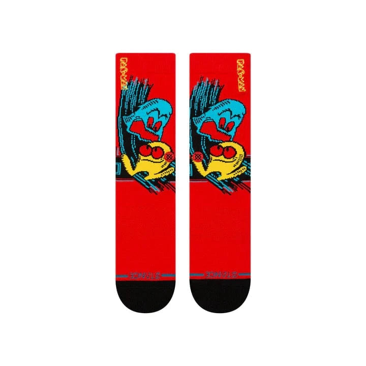 Stance Red / Large (Men 9-13) Stance Pac-Man Waka Waka Waka Socks