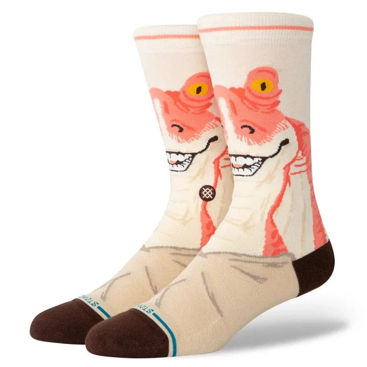 Stance White / Large (Men 9-13) Stance Star Wars Jar Jar Sock