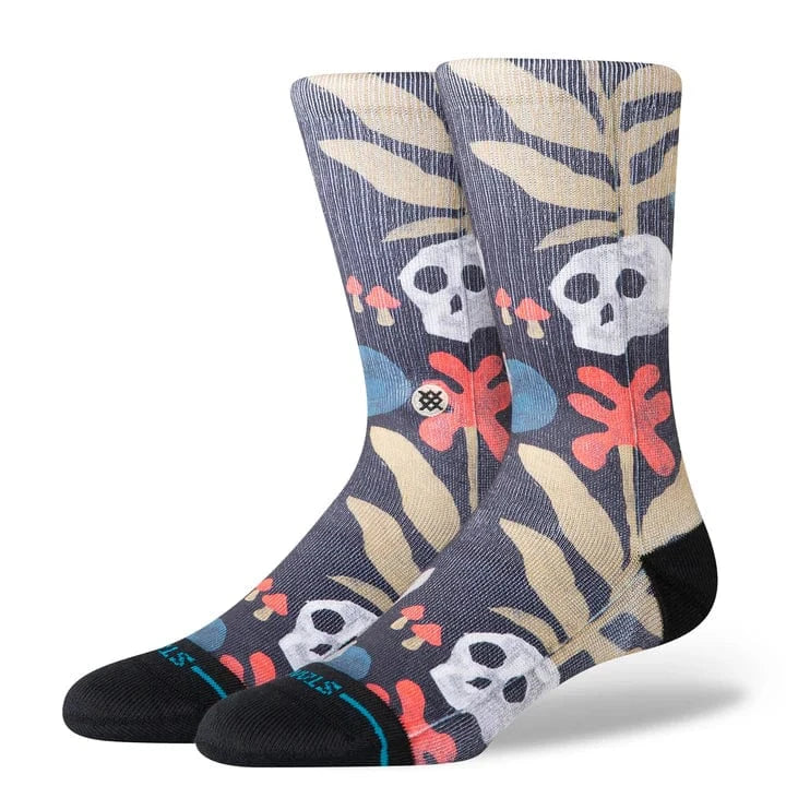 Stance Black / Large (Men 9-13) Stance Tropiskull Crew Socks