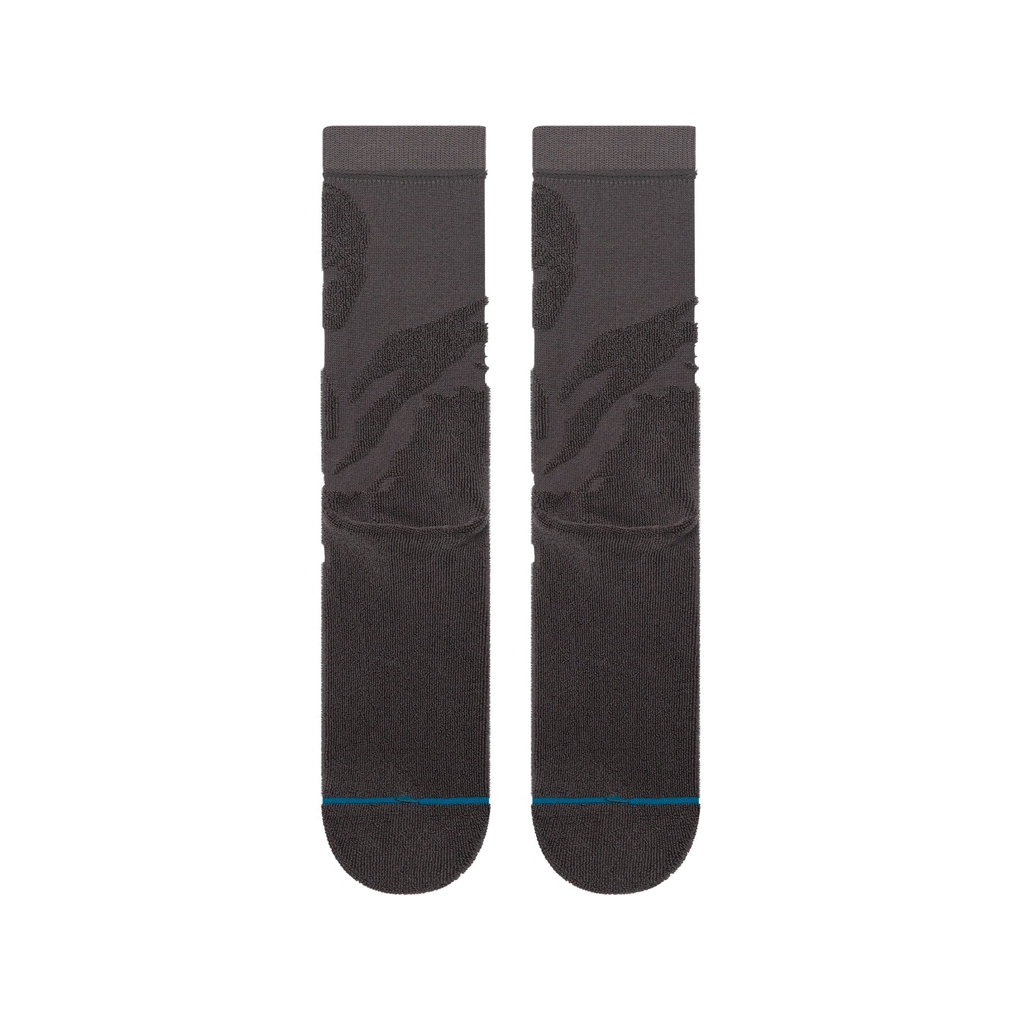 Black Stance Star Wars Reverse Vader crew socks featuring a textured Darth Vader helm design and blue toe accent.