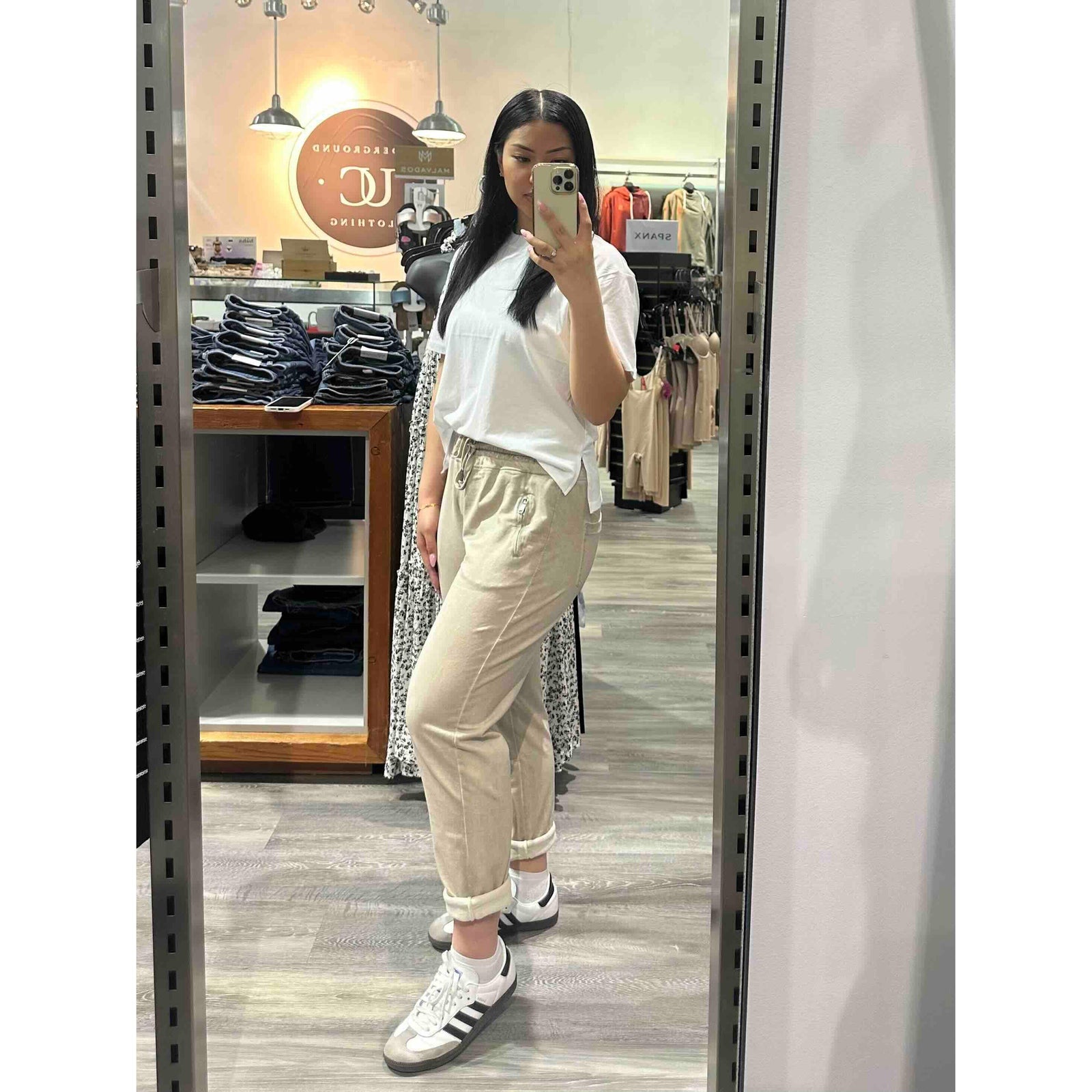 Suzy D Bailey Vintage Wash Side Zip Jogger