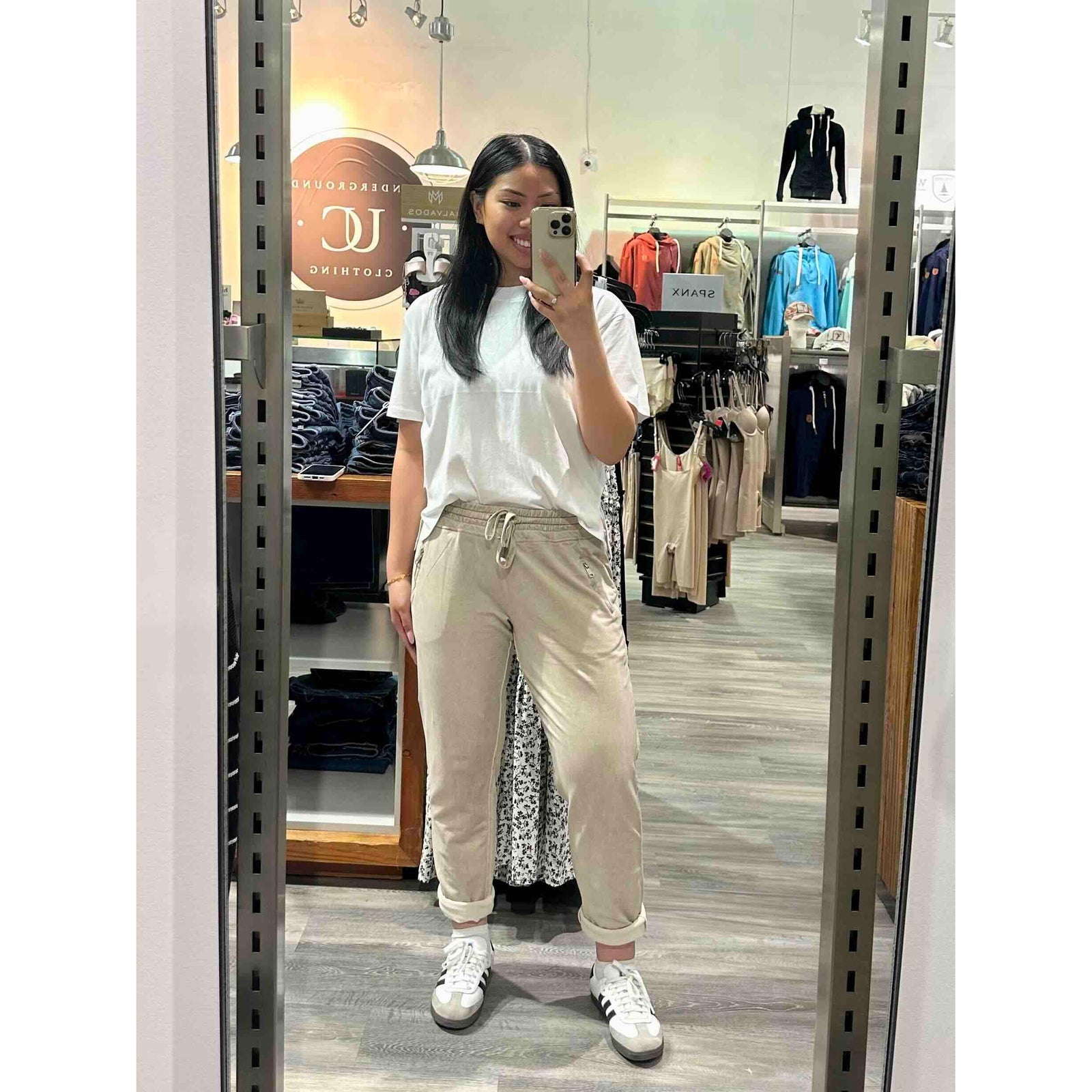 Suzy D Bailey Vintage Wash Side Zip Jogger