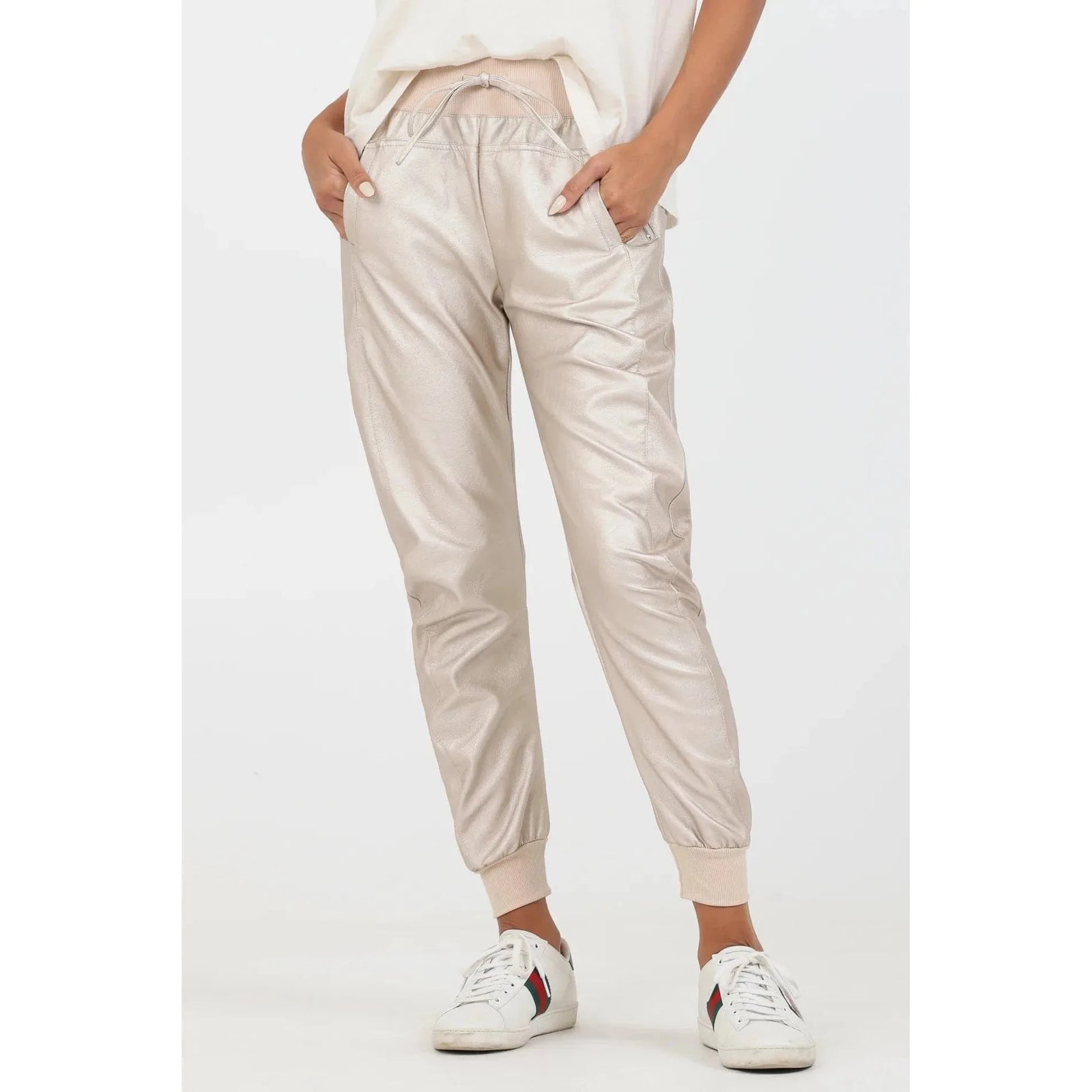 Suzy D Suzy D Vegan Leather Joggers