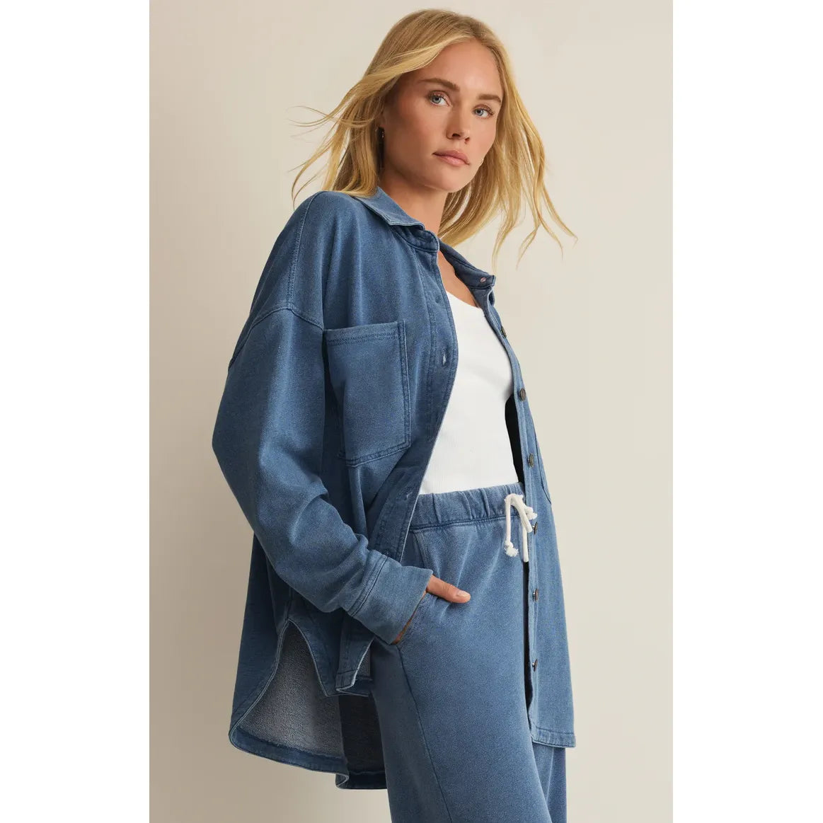 Z Supply All Day Knit Denim Jacket