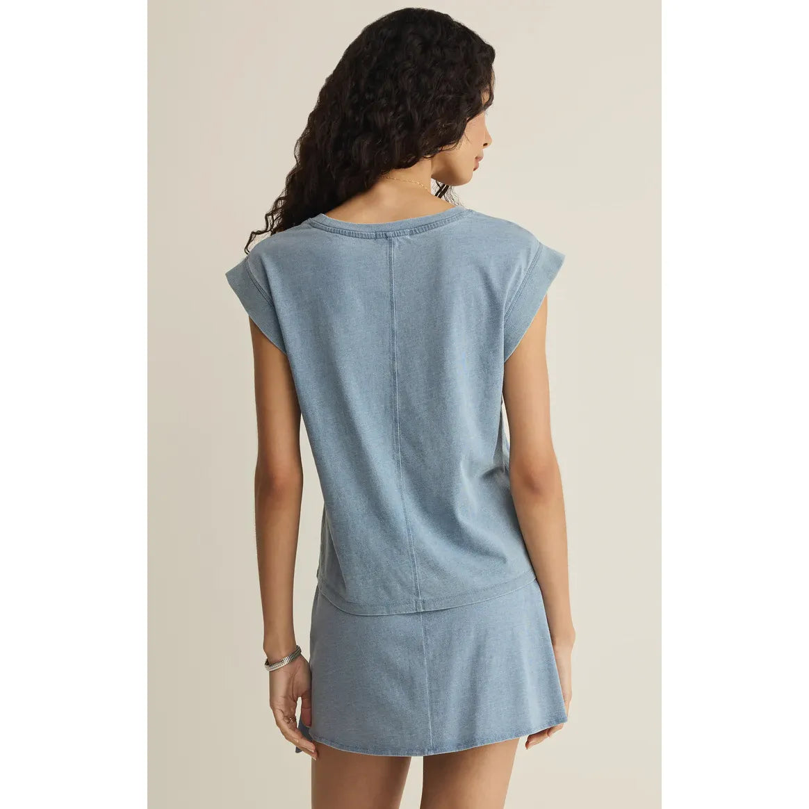 Z Supply Camino Denim Jersey Top