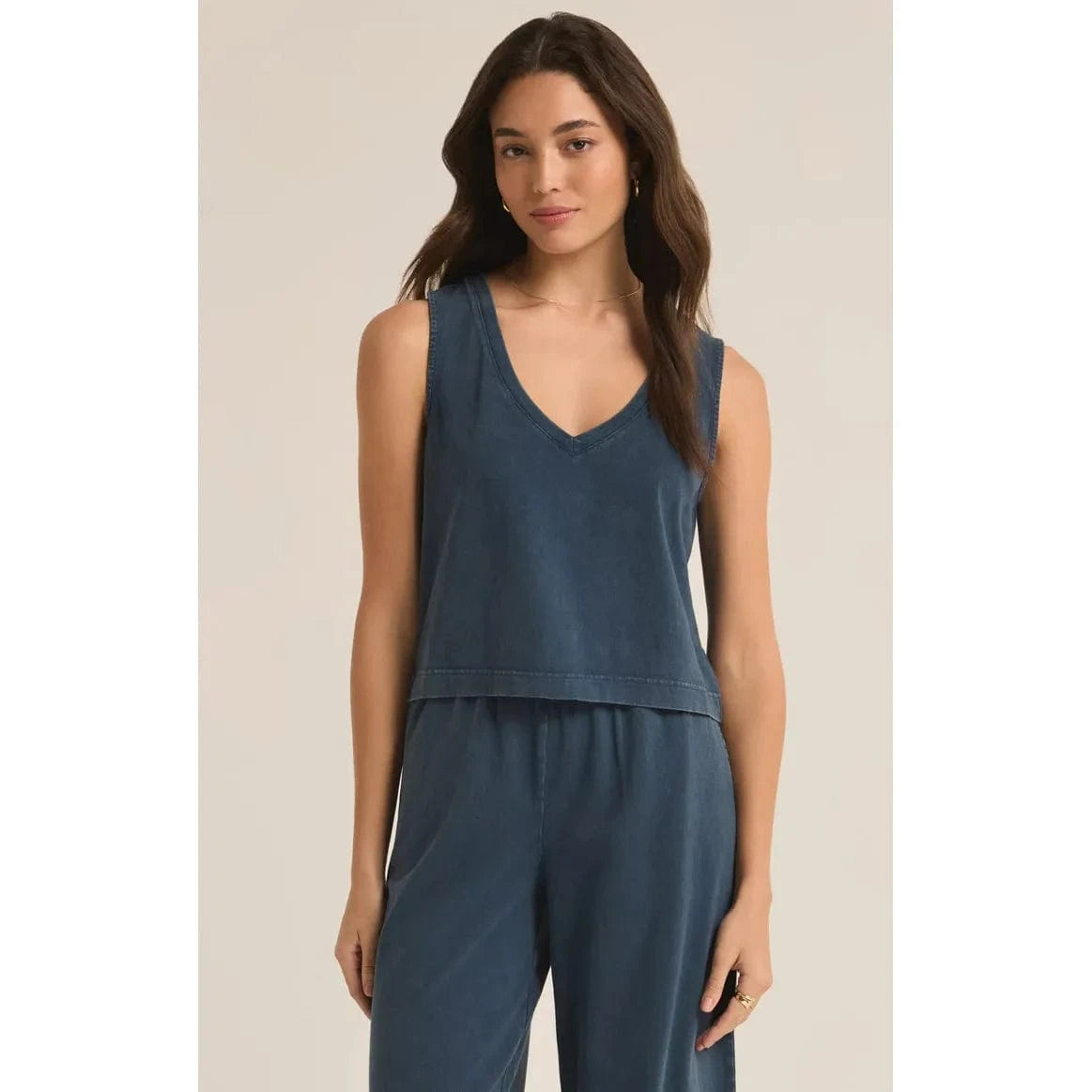 Shop the Z Supply Sloane V-Neck Tank - Sale, featuring a relaxed fit and lightweight design for effortless style.