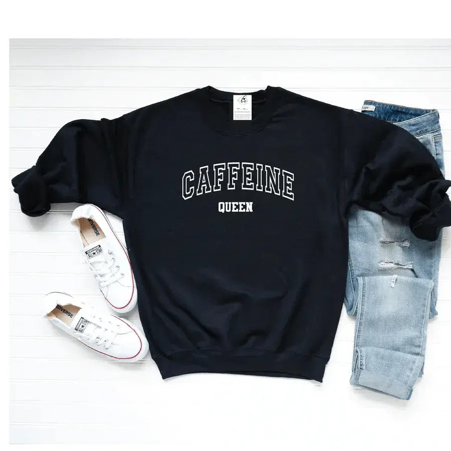 Blonde Ambition Caffeine Queen Crew Sweater