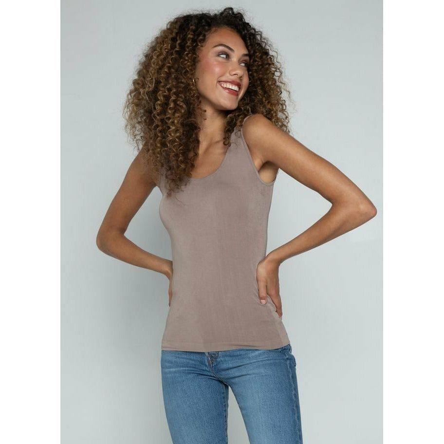 C'est Moi TAUPE / N/S C'est Moi Bamboo Short Tank