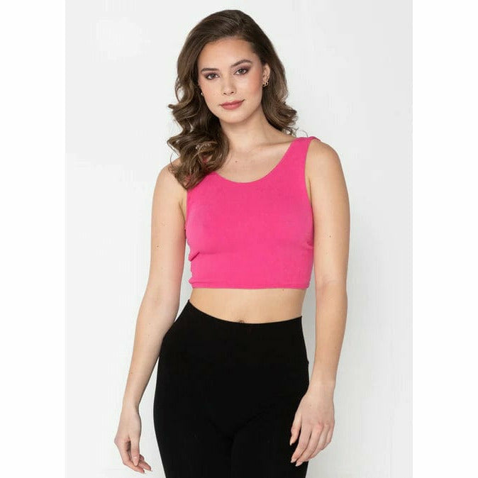 C'est Moi FUSCHIA C'est Moi Twist Back Reversible Top