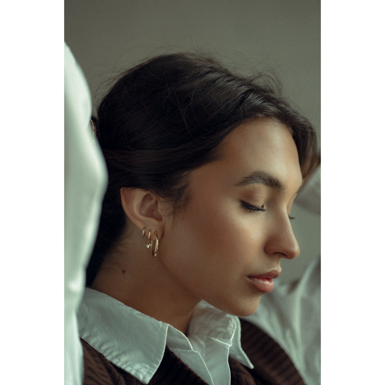 Eliasz & Ella Eliasz and Ella Cirque Silver Hoop Earrings
