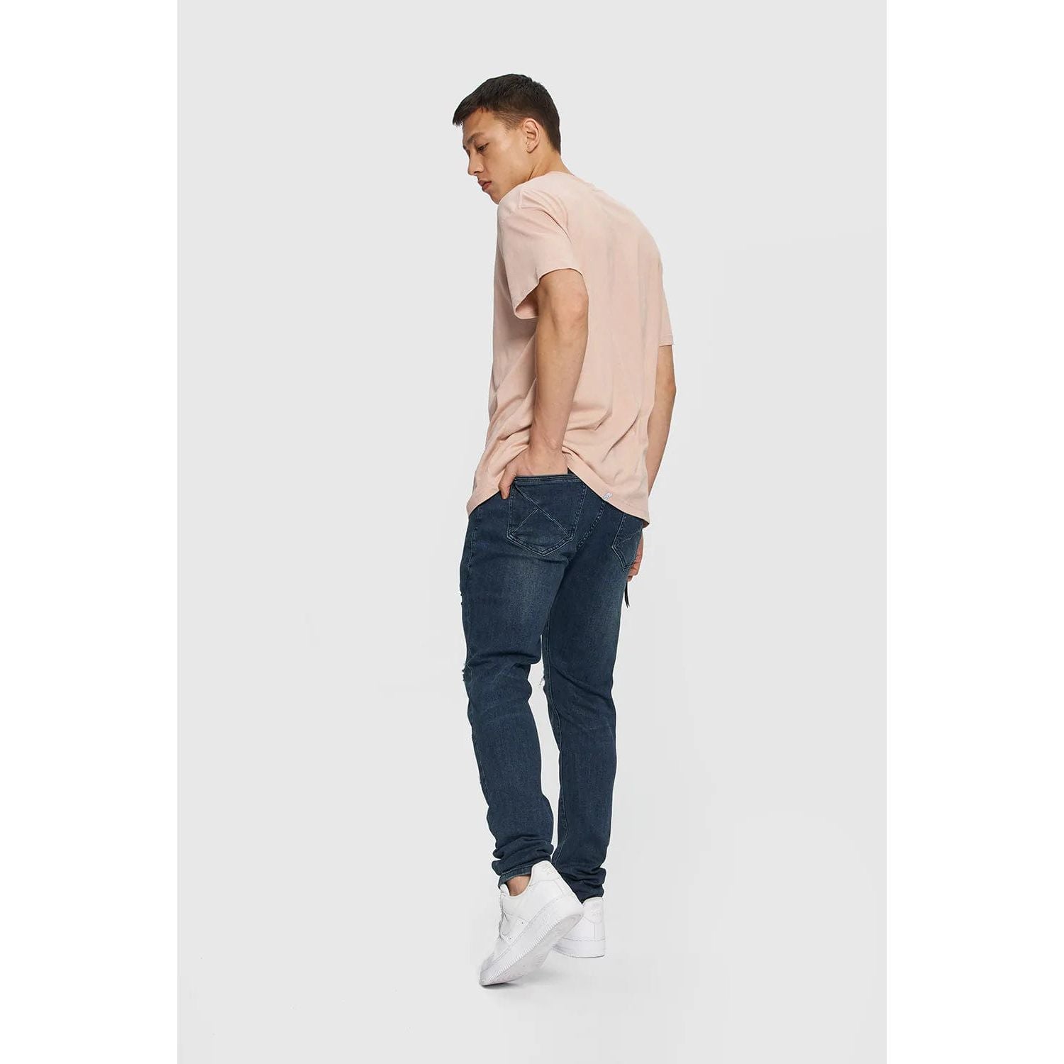 Kuwalla | Tee Kuwalla K5 Destroyed Skinny Dark Blue