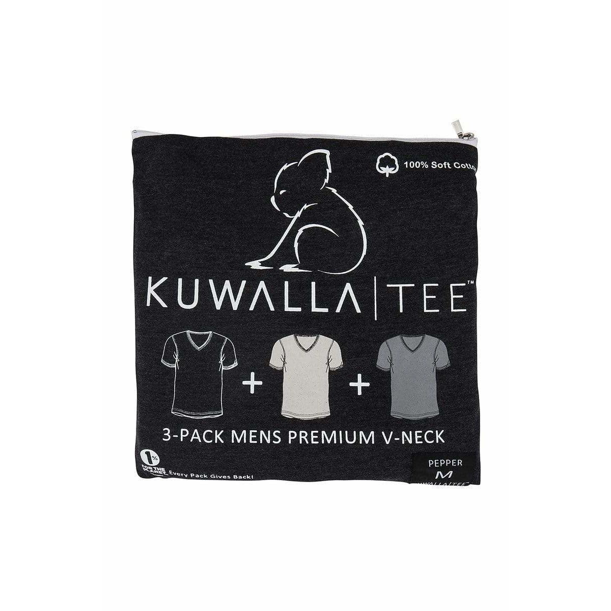 Kuwalla | Tee GREY / S Kuwalla VNeck Shades of Grey 3 pack