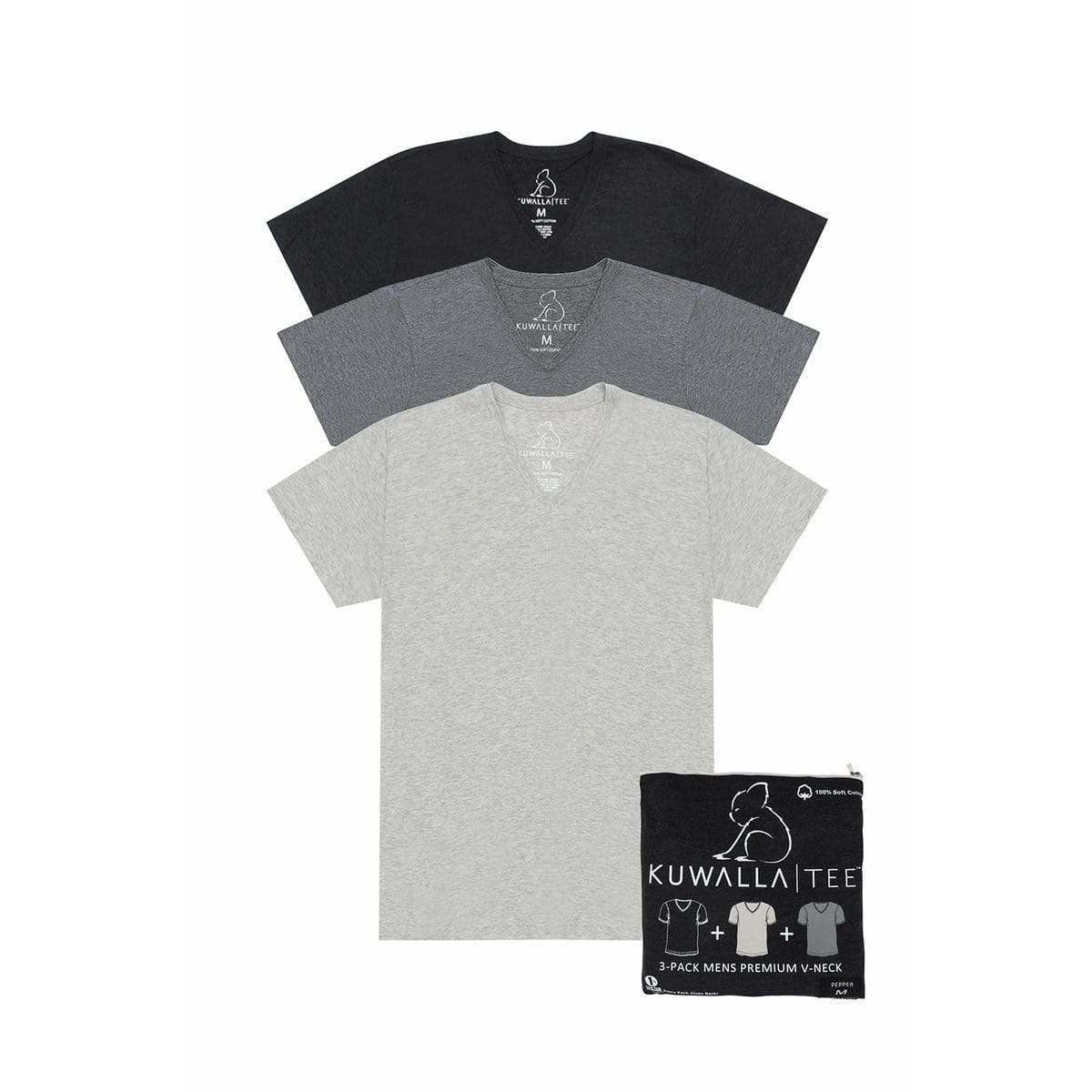 Kuwalla | Tee GREY / S Kuwalla VNeck Shades of Grey 3 pack