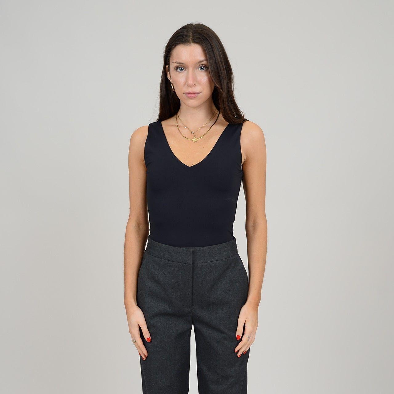 RD Black / XS Second Skin Roxanna V-neck Body Suit