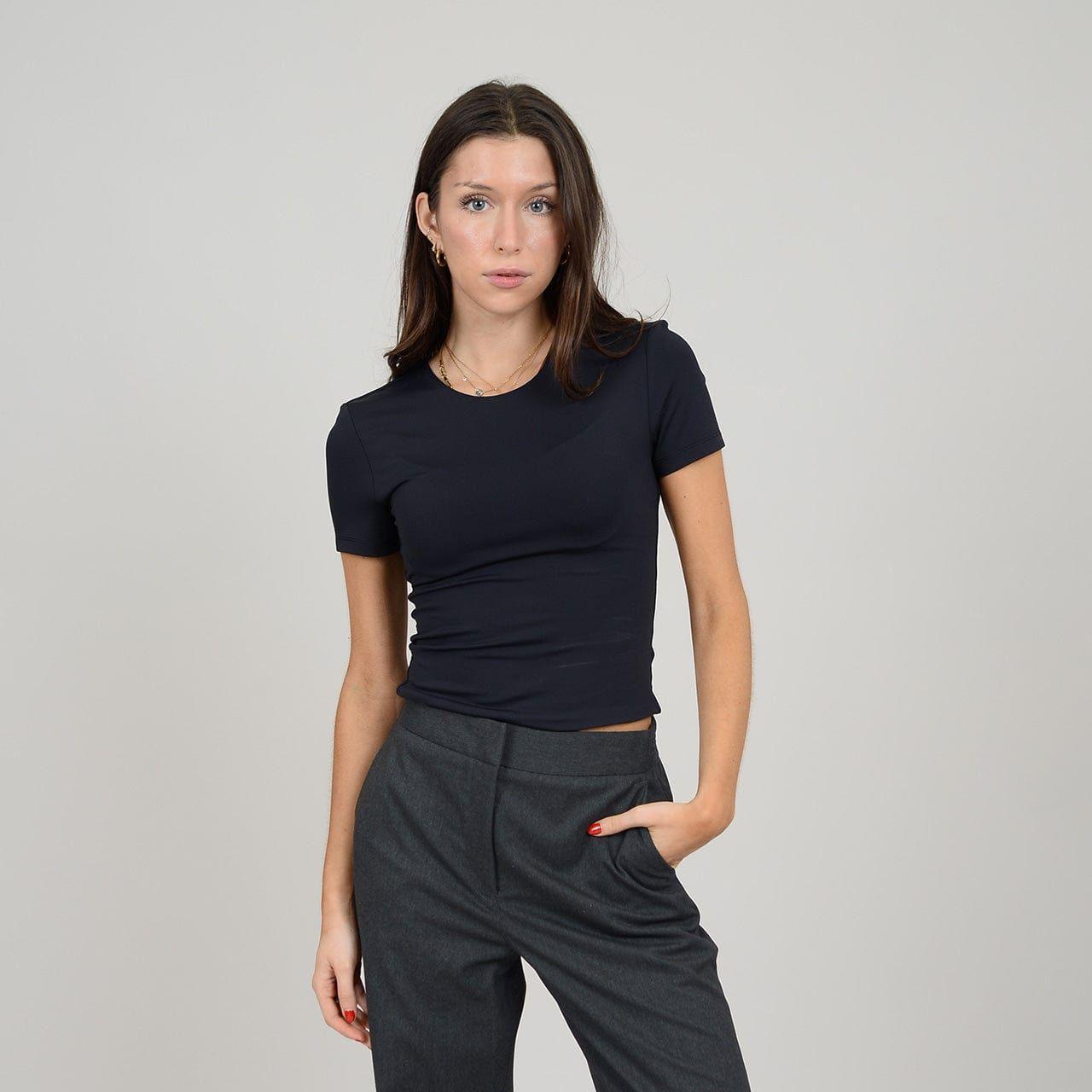 Stylish and versatile, the Second Skin Roxi Crewneck T shirt by RD Style is perfect for everyday wear.