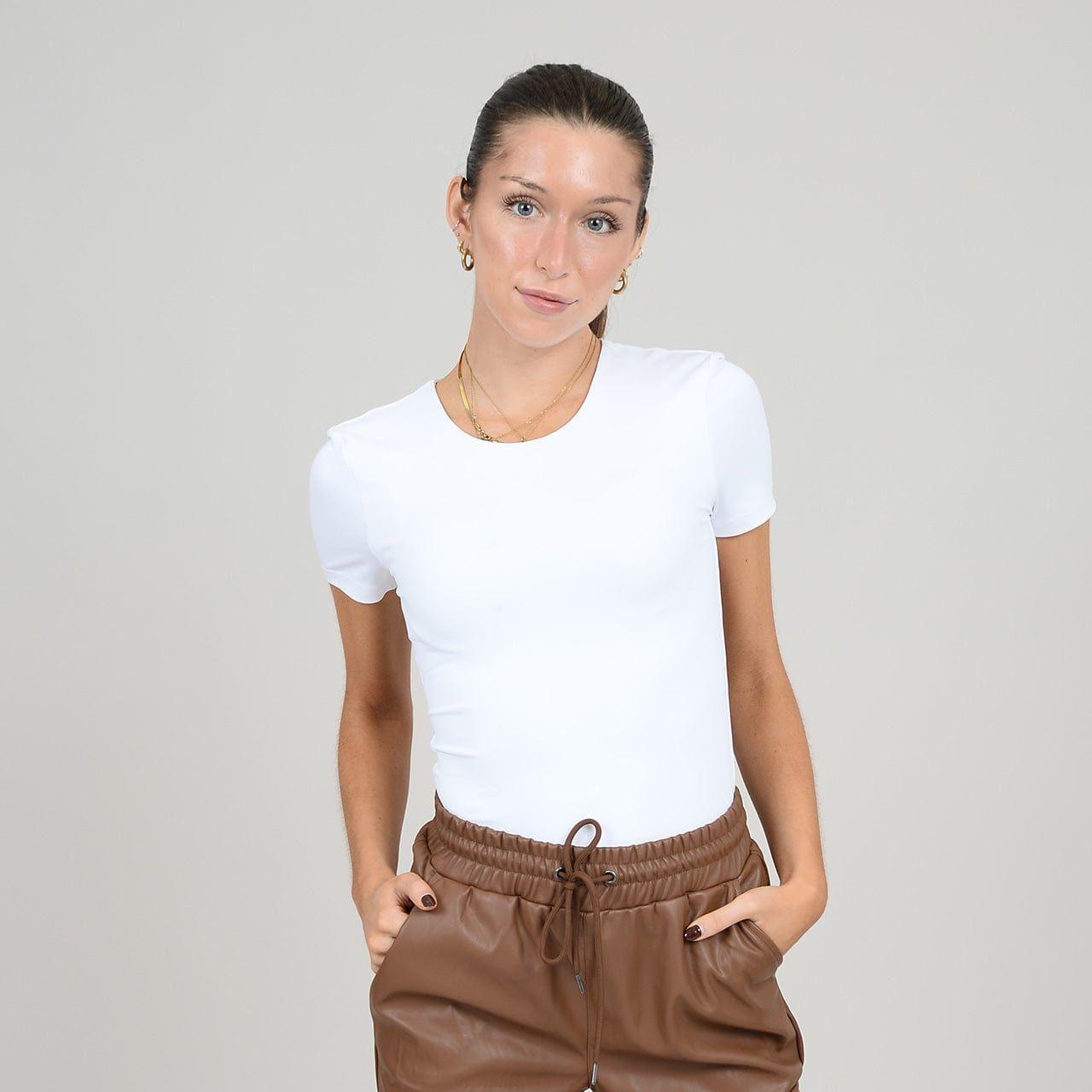 Second Skin Roxi Crewneck T shirt by RD Style, featuring a sleek design and smooth fit for everyday wear.