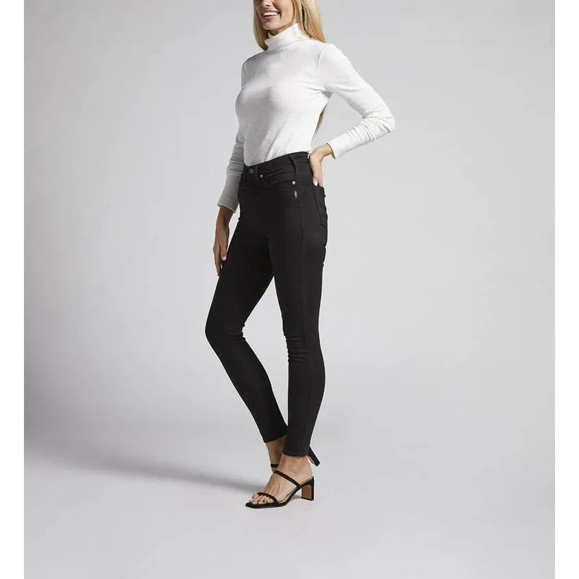Silver Jeans Silver Infinite Fit High Rise Skinny Black