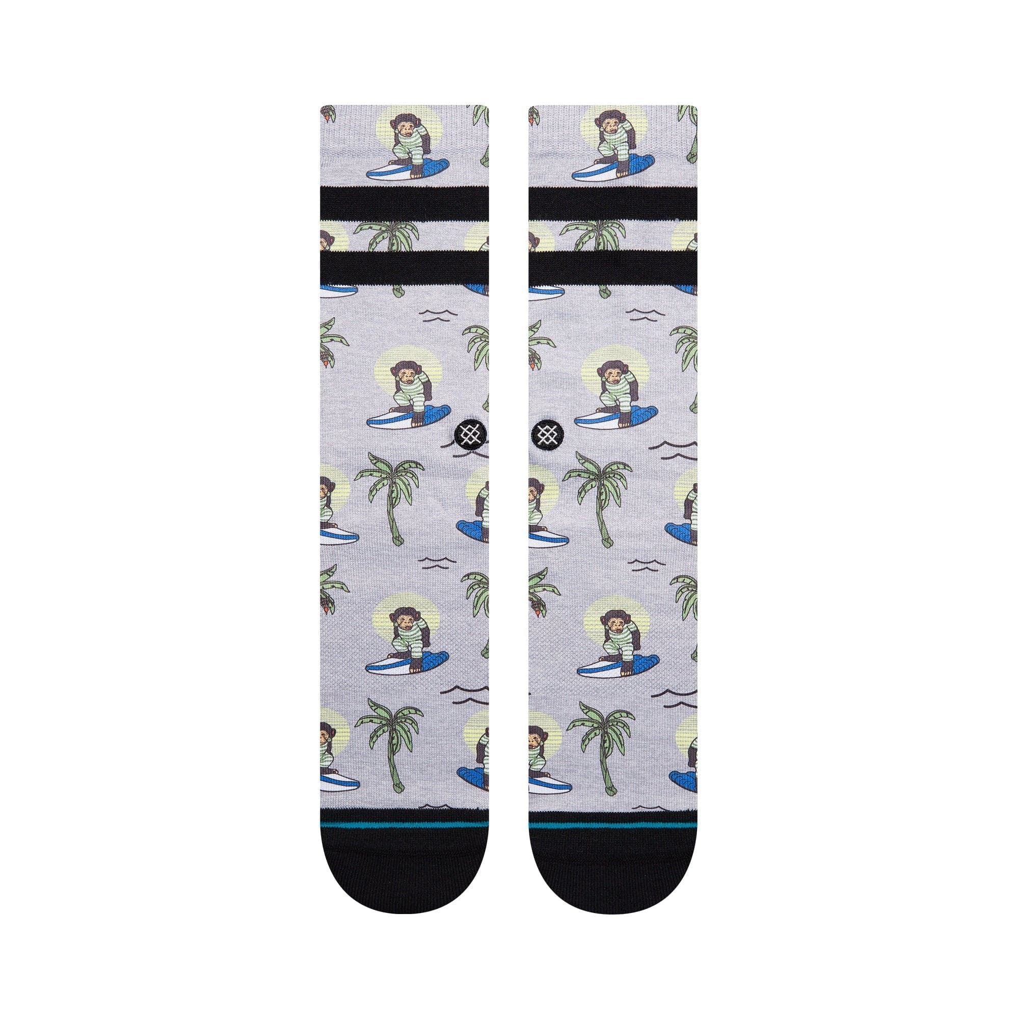 Stance Grey / L Stance Surfing Monkey Socks