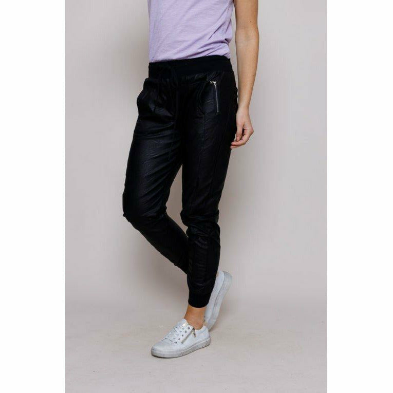 Suzy D Suzy D Vegan Leather Joggers