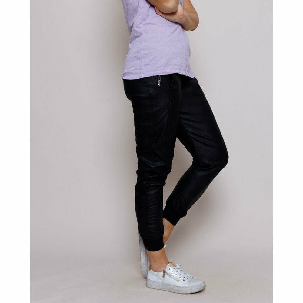 Suzy D Suzy D Vegan Leather Joggers