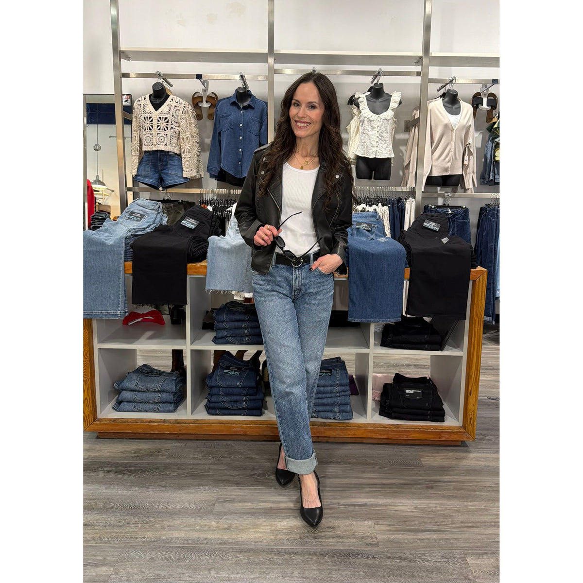 Silver Relaxed Straight Leg in Willow