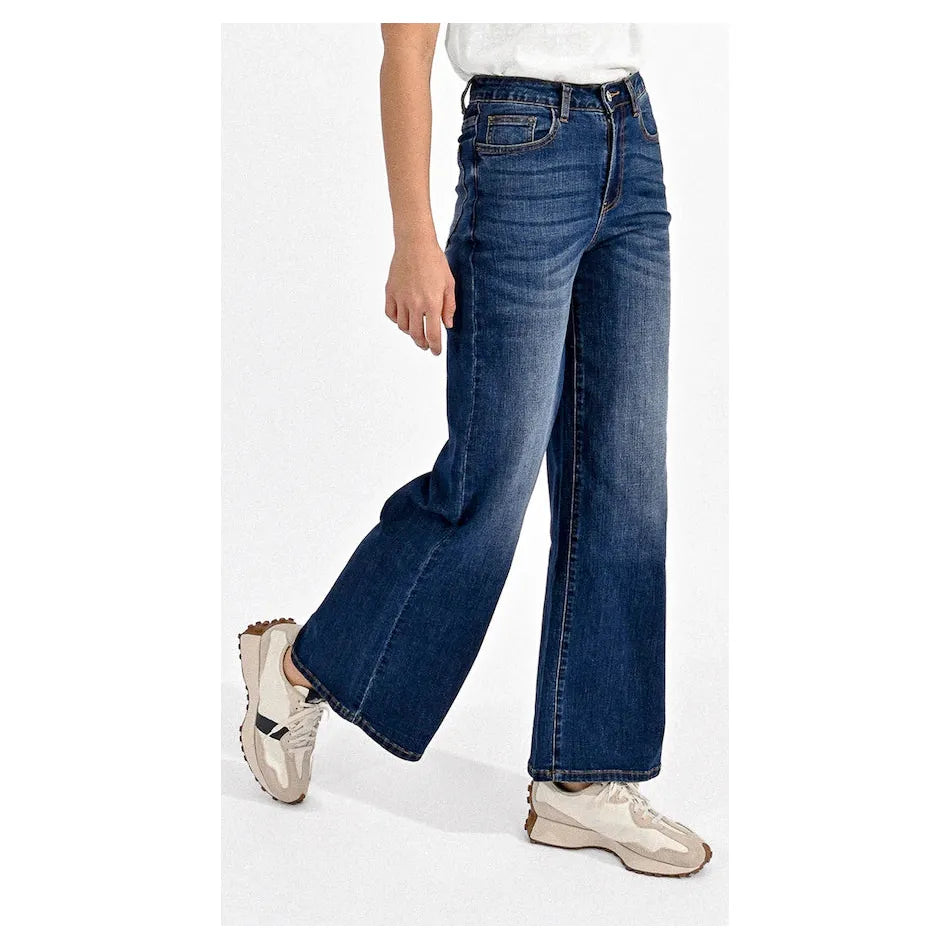 Molly Bracken Jamie Wide Leg Brut Denim Pant