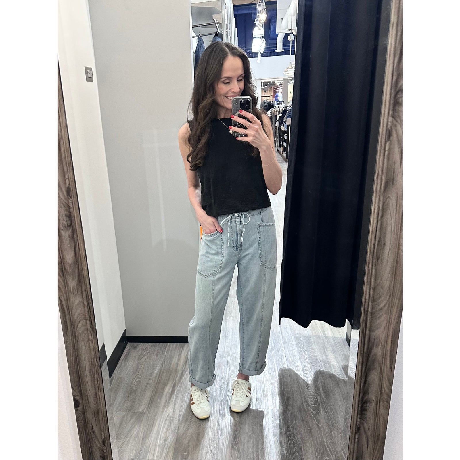 Daze Villa Drawstring Barrel Pant in Wildcard