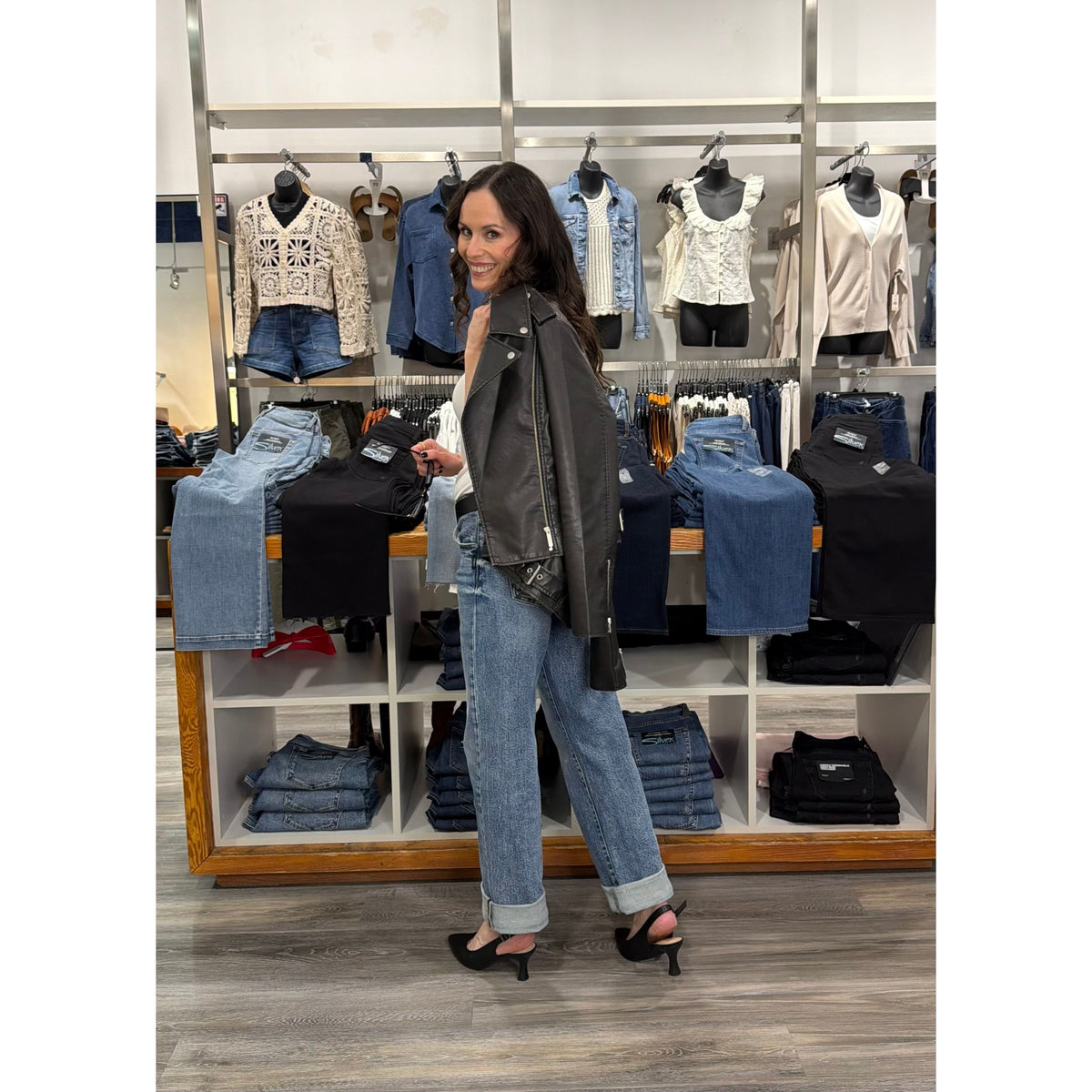 Silver Relaxed Straight Leg in Willow