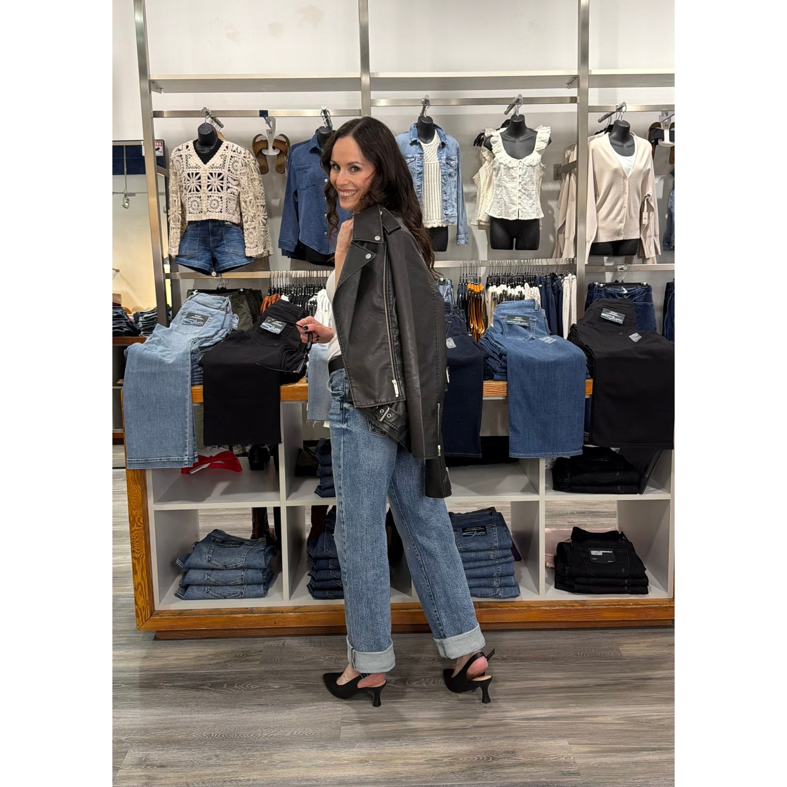 Silver Relaxed Straight Leg in Willow