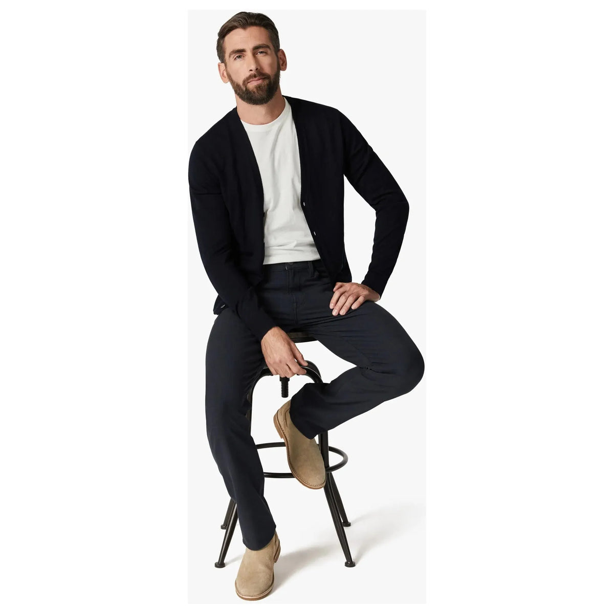 34 Heritage 34 Heritage Cool Elite Navy Checked Pants