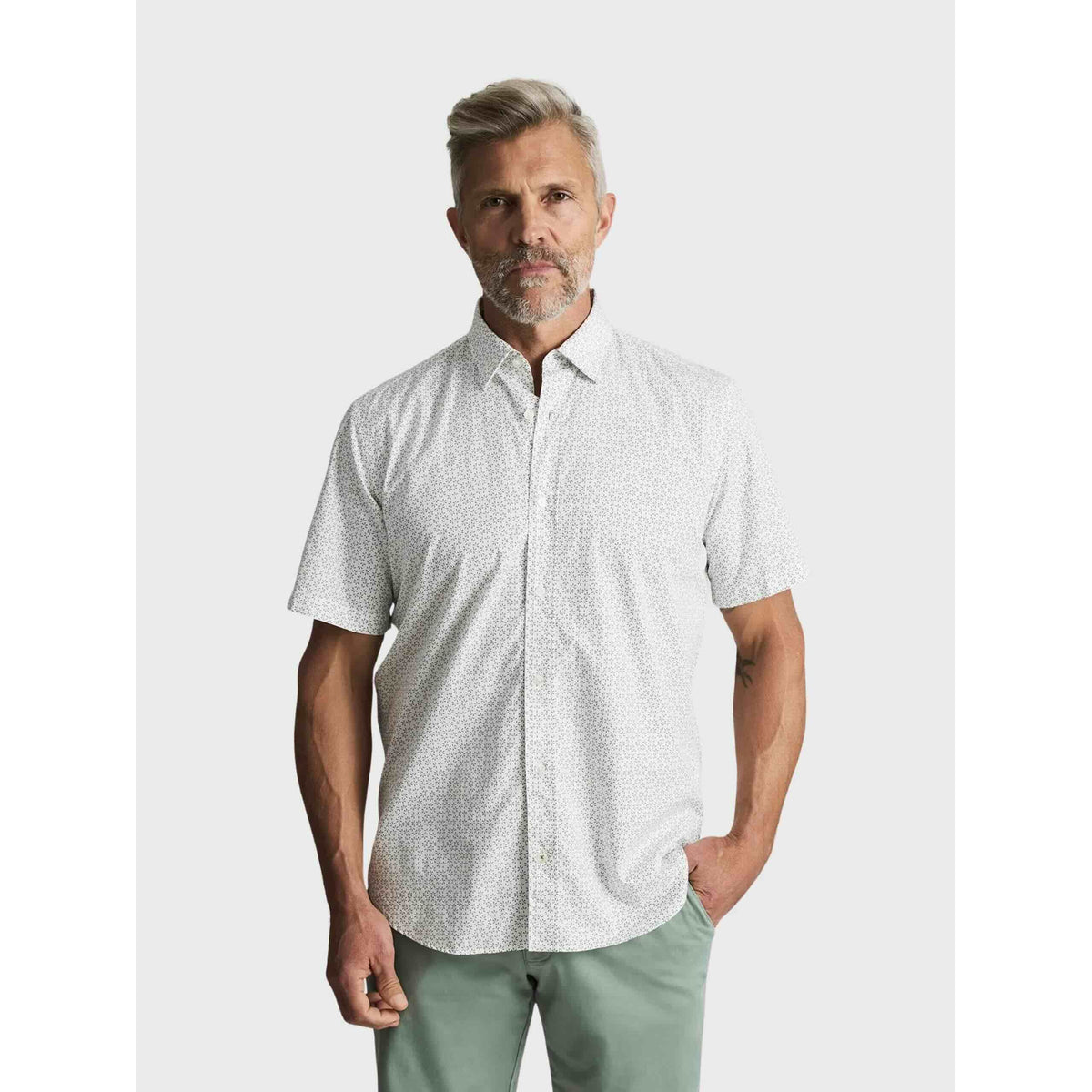 34 Heritage Luxe Twill Printed Shirt