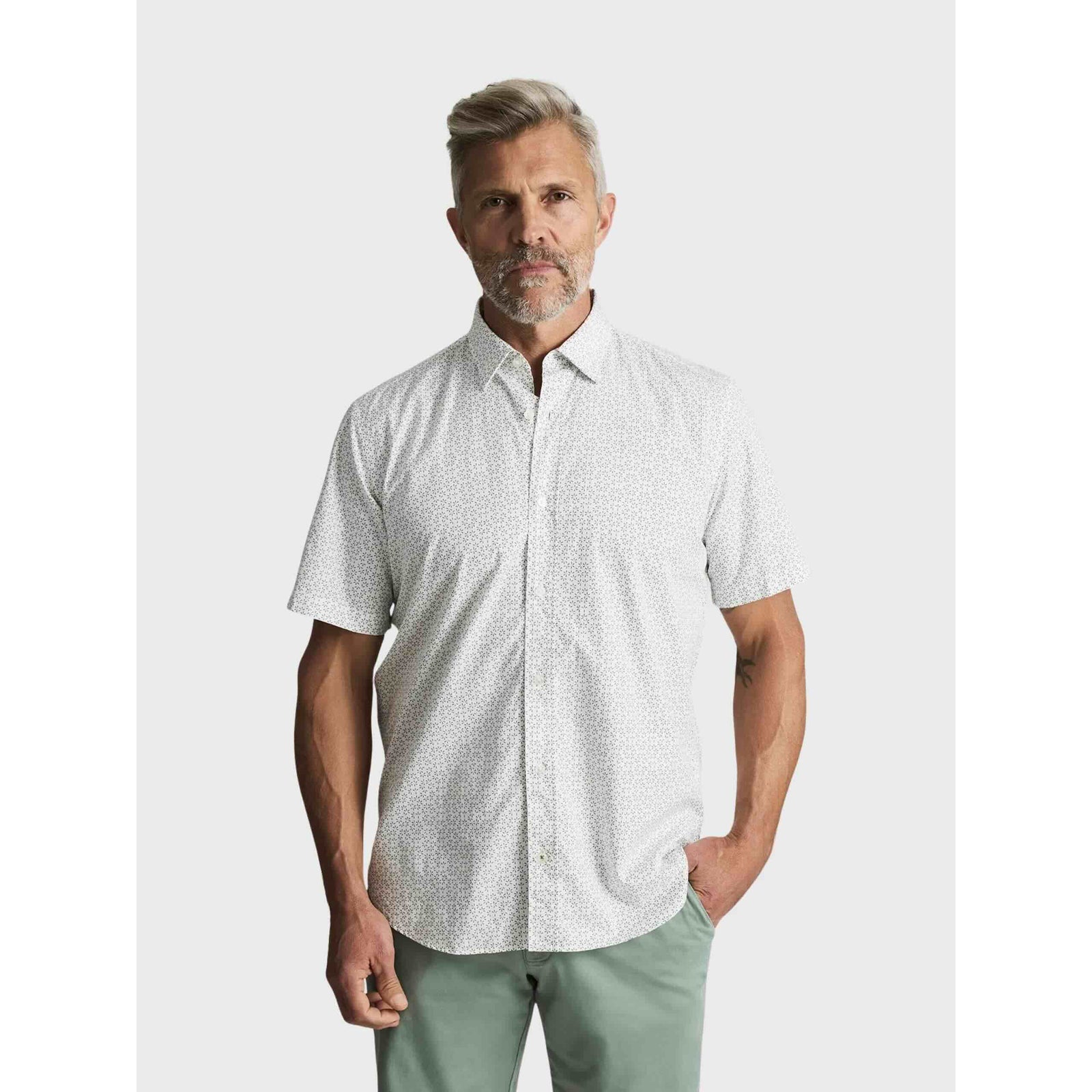 34 Heritage Luxe Twill Printed Shirt