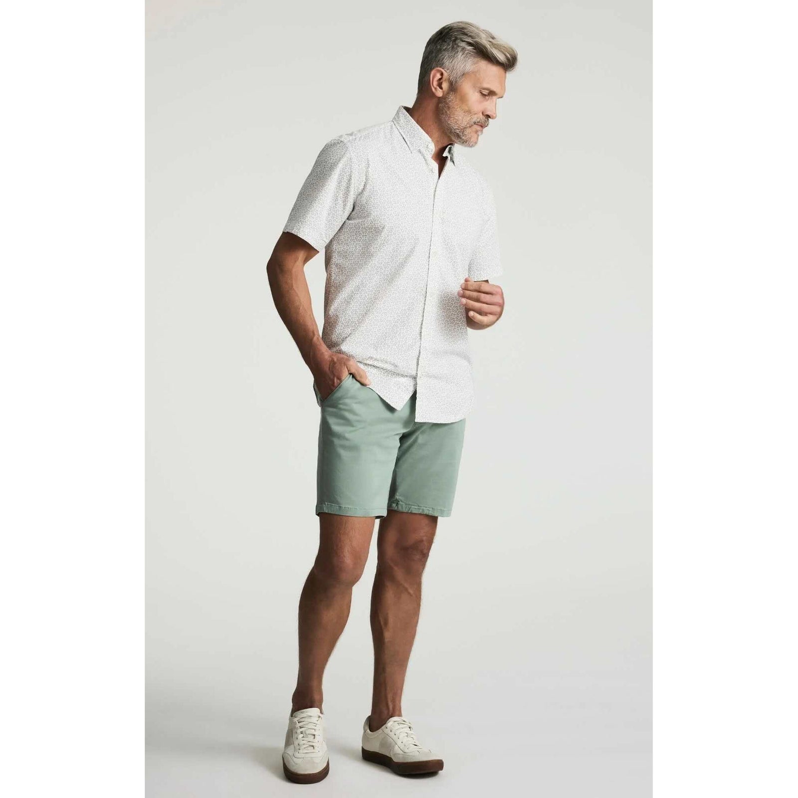 34 Heritage Luxe Twill Printed Shirt