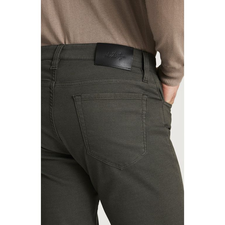 Back view of 34 Heritage Courage Peat Coolmax Pants in olive, showing rear pocket and waistband label.