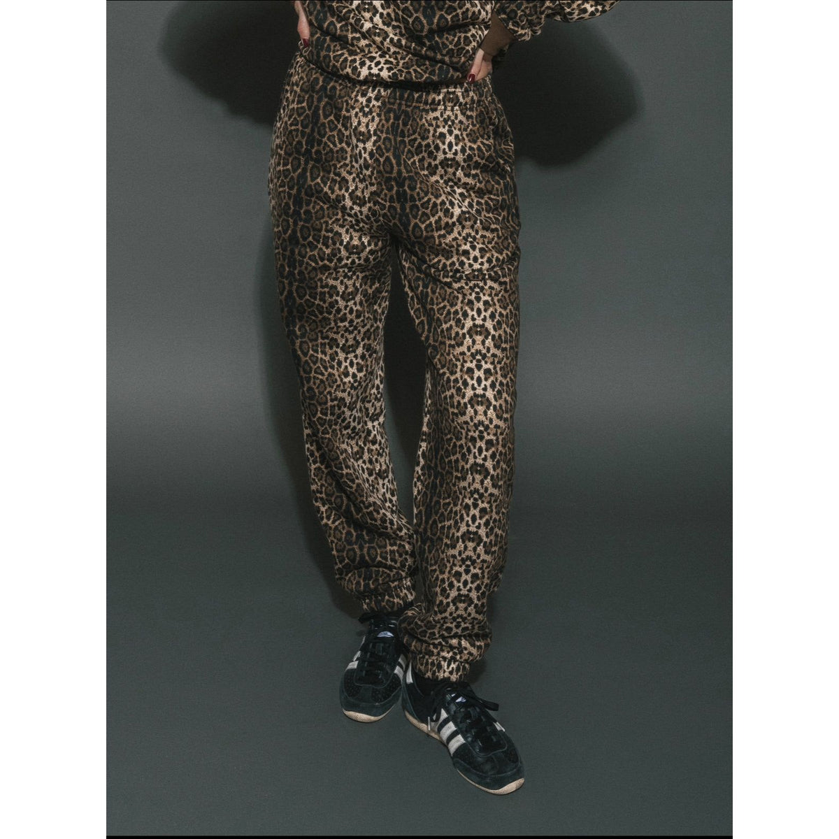 Brunette the Label Oversized Jogger Leopard