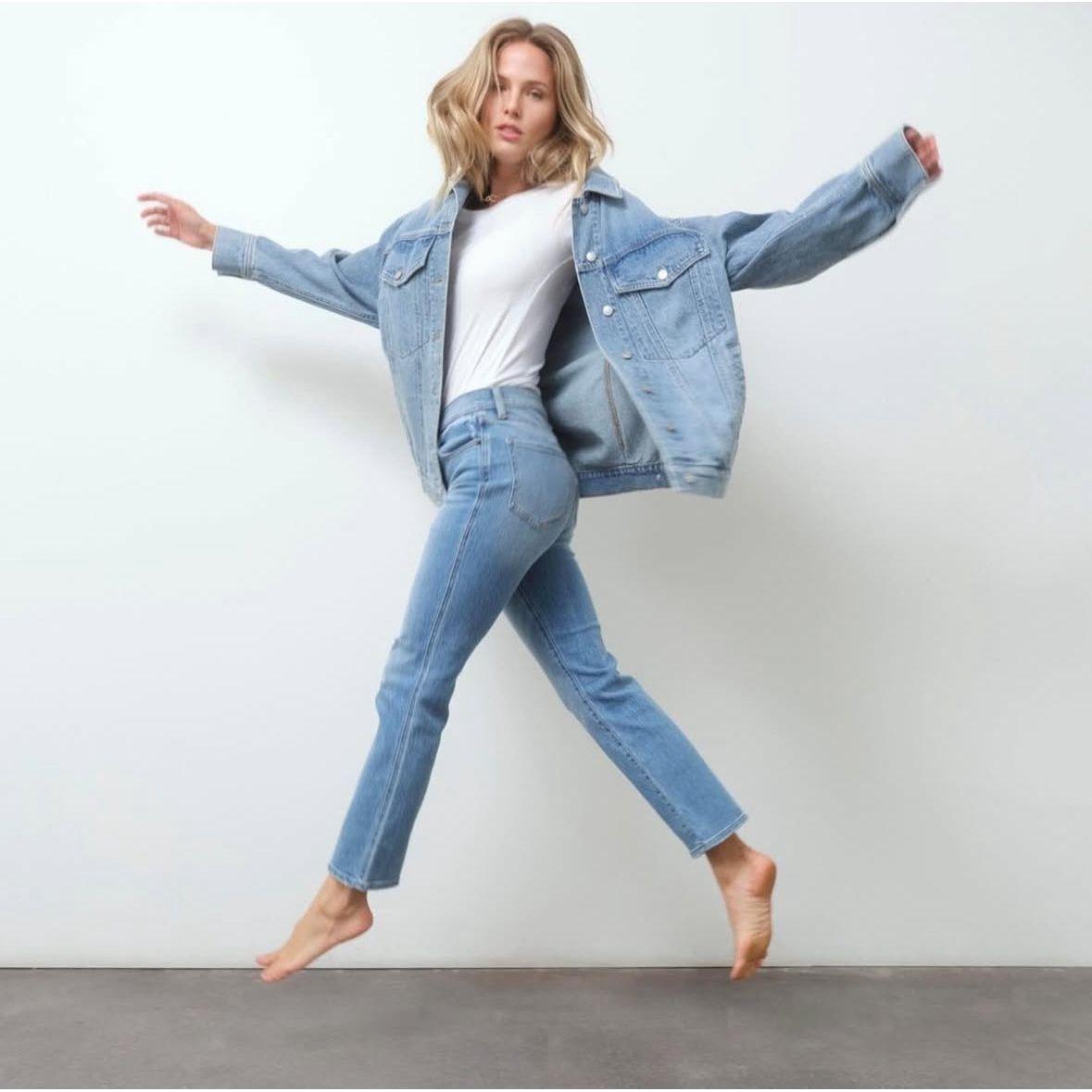 Daze Beau Boyfriend Denim Jacket in Later