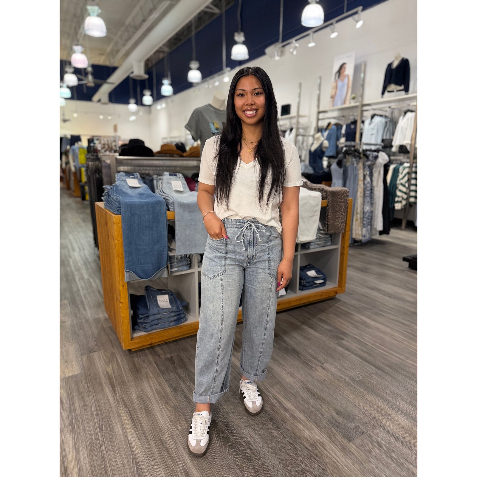Daze Villa Drawstring Barrel Pant in Wildcard