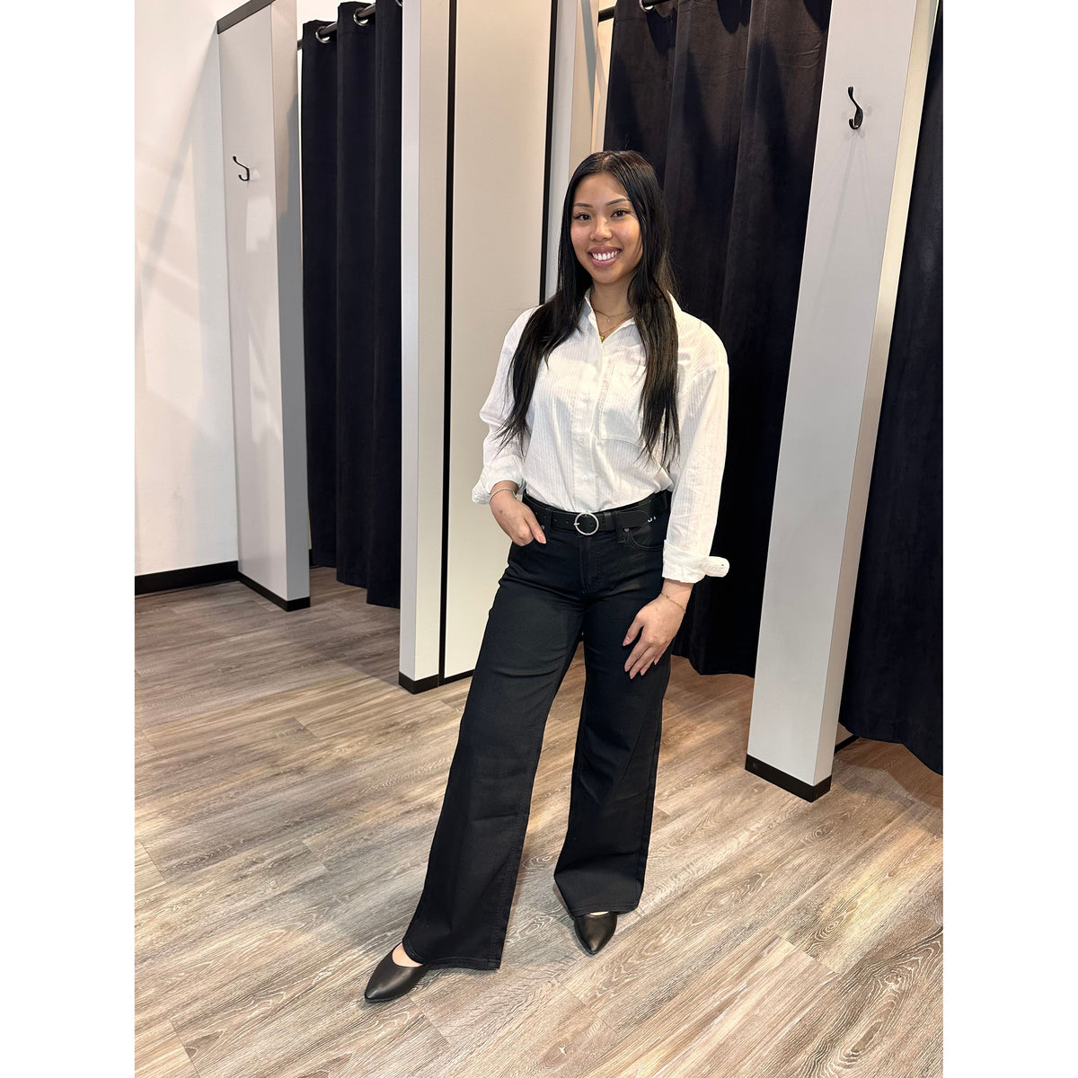 Silver Suki Wide Leg Black