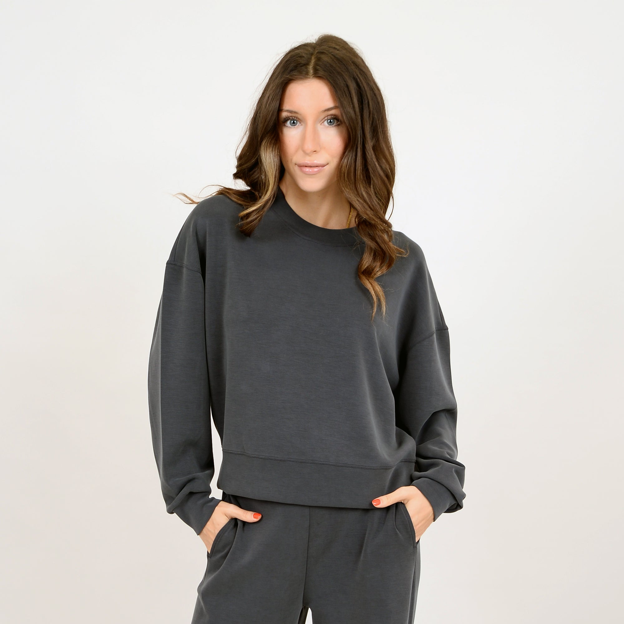 Lucie Super Soft Modal Long Sleeve Crew