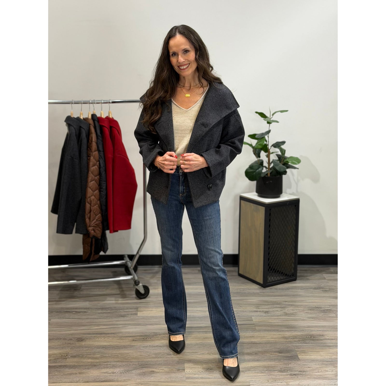Tribal Lofty Funnel Neck Jacket