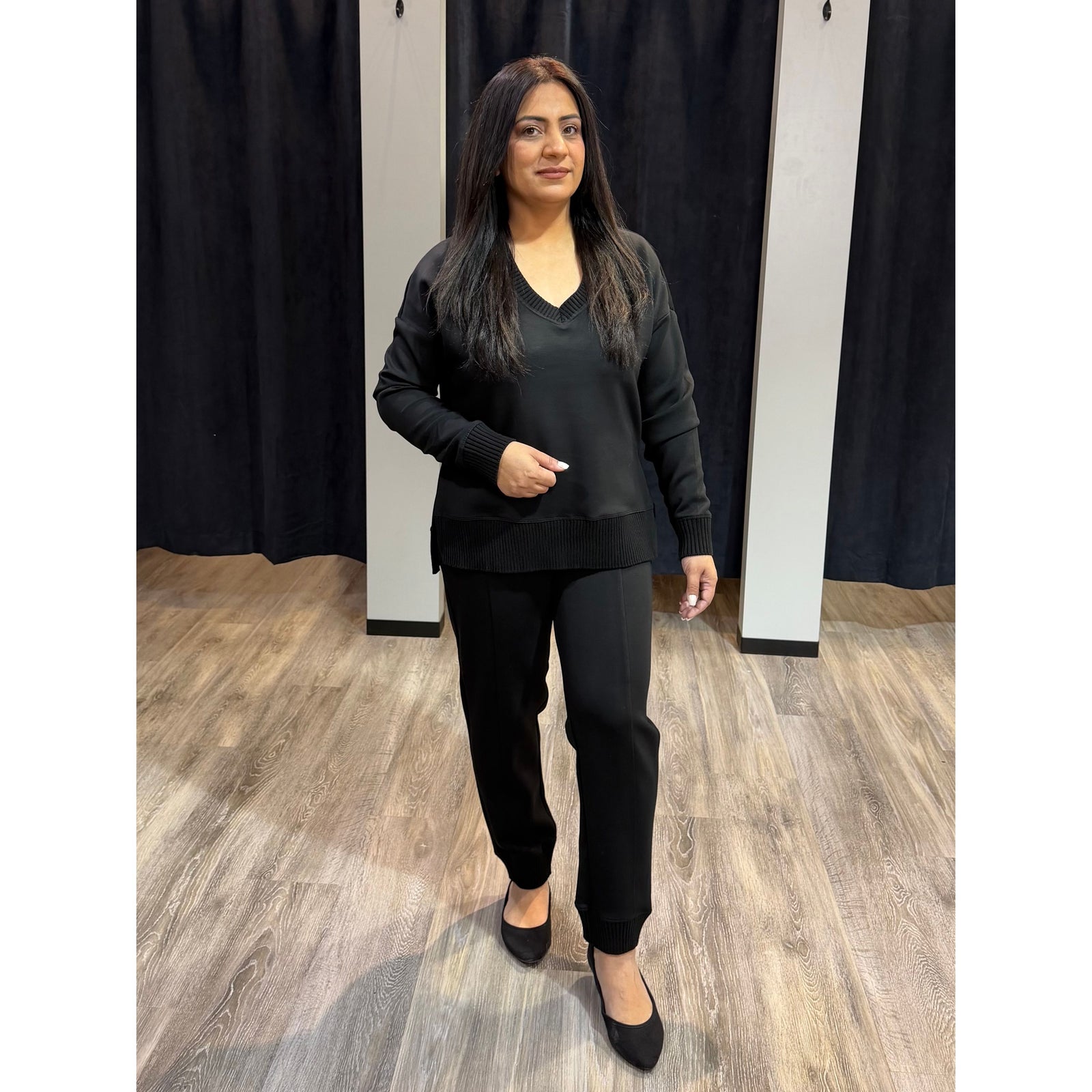 Vixie Soft Knit Vneck Sweater