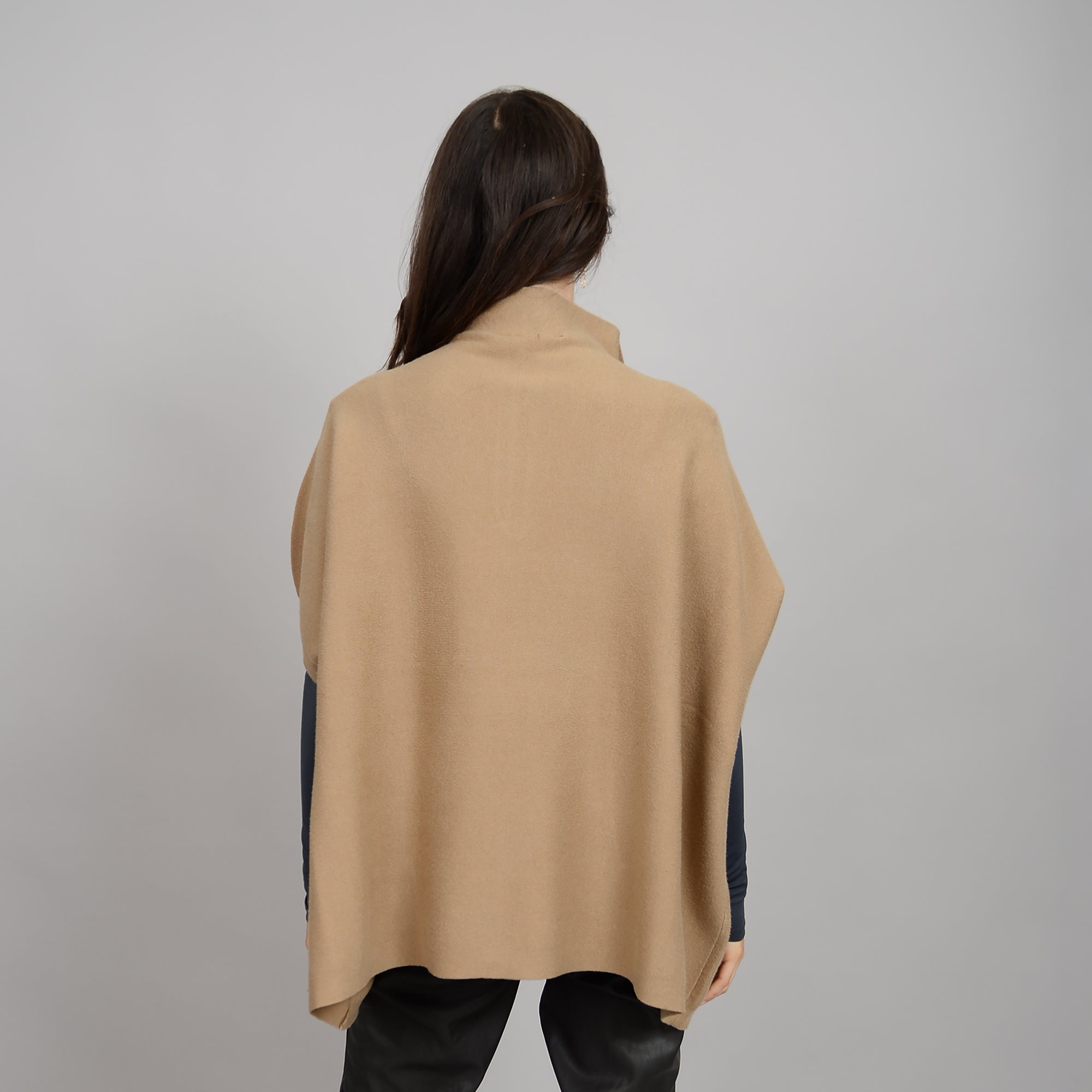 Cosima Sleeveless Funnel Poncho