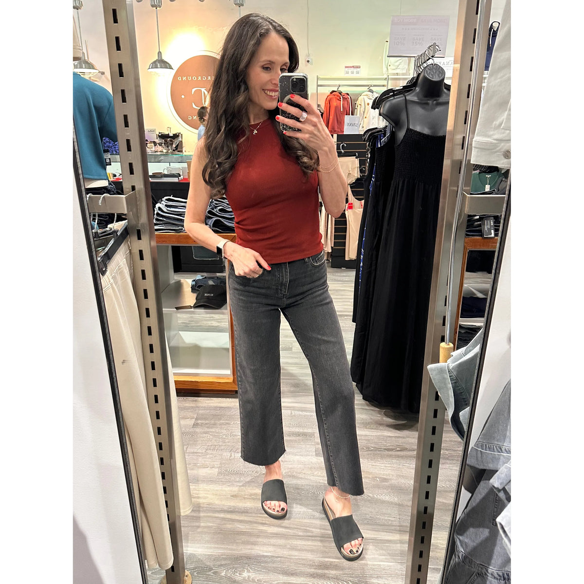 Daze Pleaser High Rise Wide Leg Ankle in Twilight