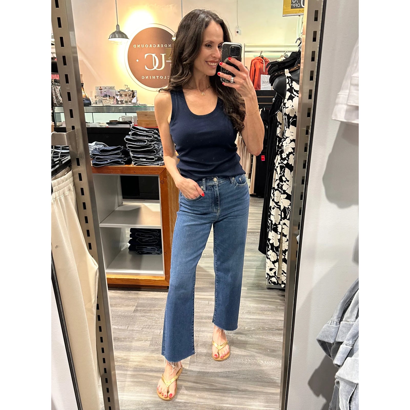 Daze Pleaser High Rise Wide Leg Ankle in Uptown