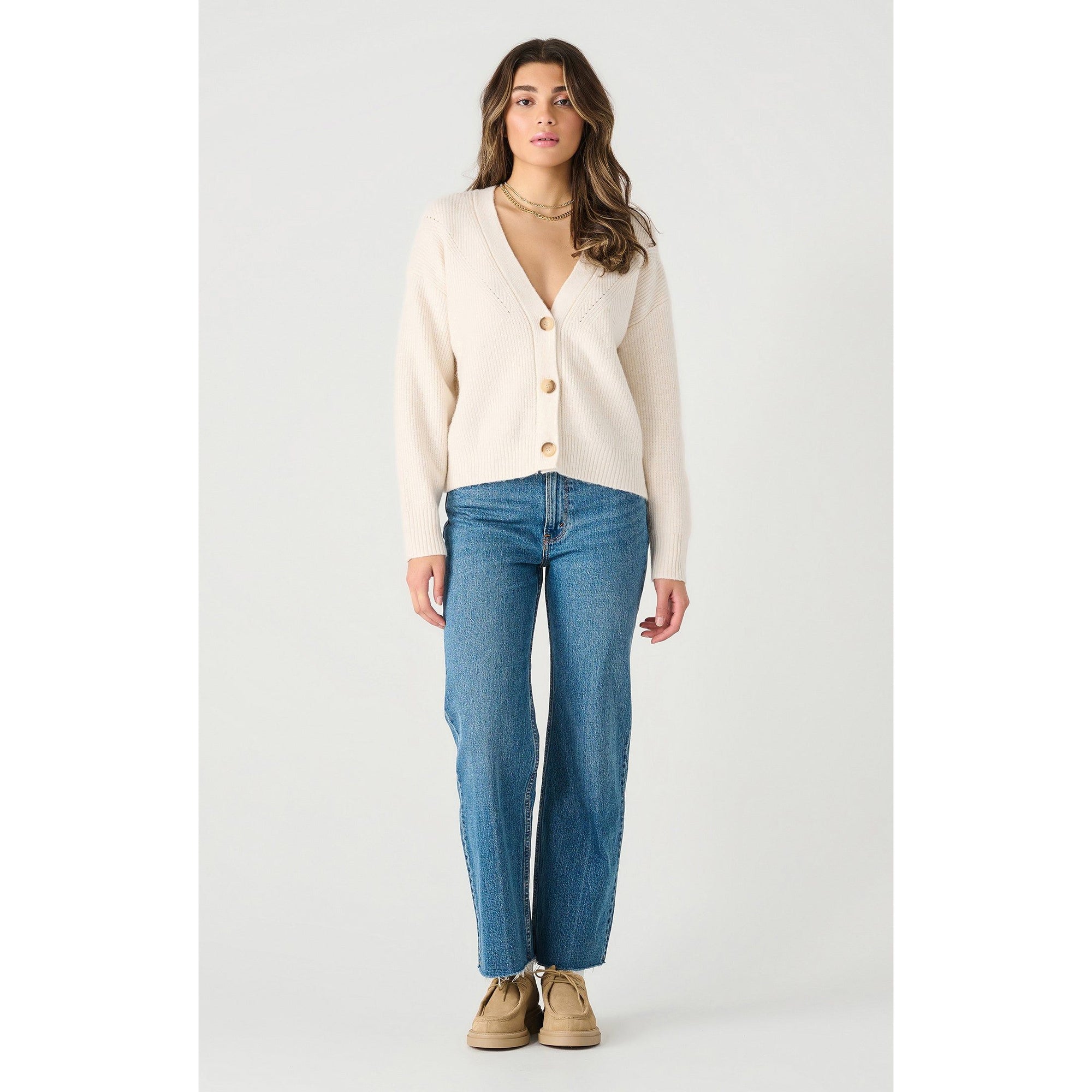 Dex Long Sleeve Button Front Cardigan